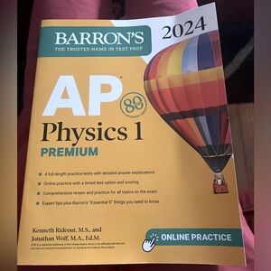 Barron’s AP Physics 1 Premium test prep book 2024 Edition